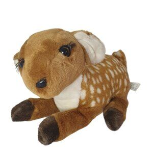 Soft Paws Fawn Deer Realistic 11" Stuffed Animal Plush Woodland Nursery Decor